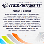 Movement Electronic Music Festival объявил начальный лайн-ап 2013 года
